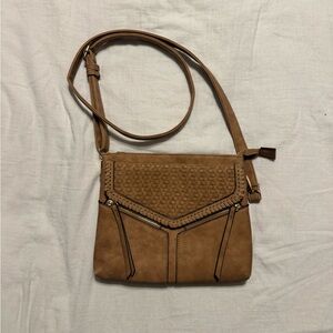 Women's Tan Crossbody Bag - Stylish Everyday Shoulder Purse